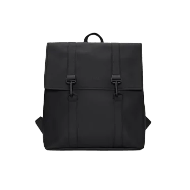 Travel bag with a detachable toiletry pouch for convenienceRains MSN Bag Mini - Black Travel bag with a detachable toiletry pouch for convenienceRains MSN Bag Mini - Black