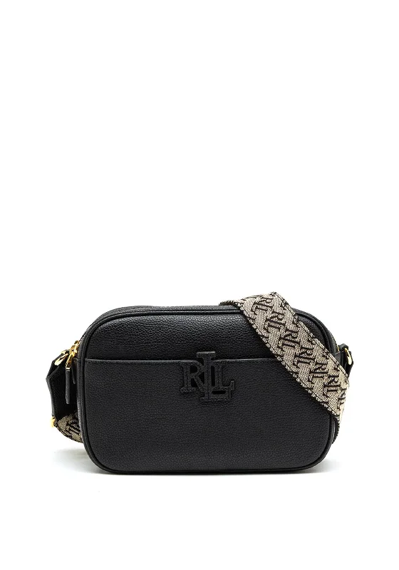 Canvas men's crossbody bag with a rustic, casual styleRalph Lauren Carrie Logo Strap Crossbody Bag, Black Canvas men's crossbody bag with a rustic, casual styleRalph Lauren Carrie Logo Strap Crossbody Bag, Black