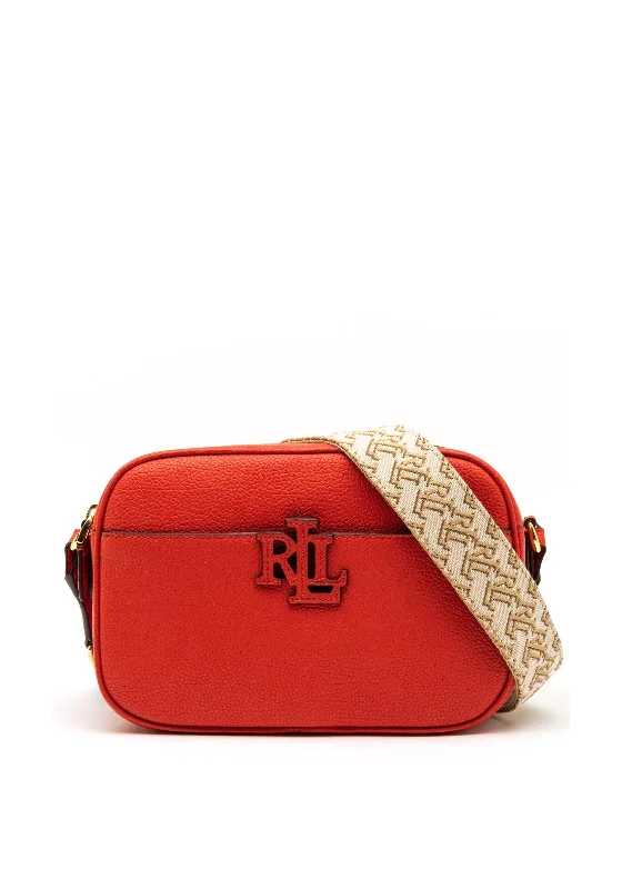 Urban men's crossbody bag with a modern, sleek designRalph Lauren Carrie Logo Strap Crossbody Bag, Red Urban men's crossbody bag with a modern, sleek designRalph Lauren Carrie Logo Strap Crossbody Bag, Red