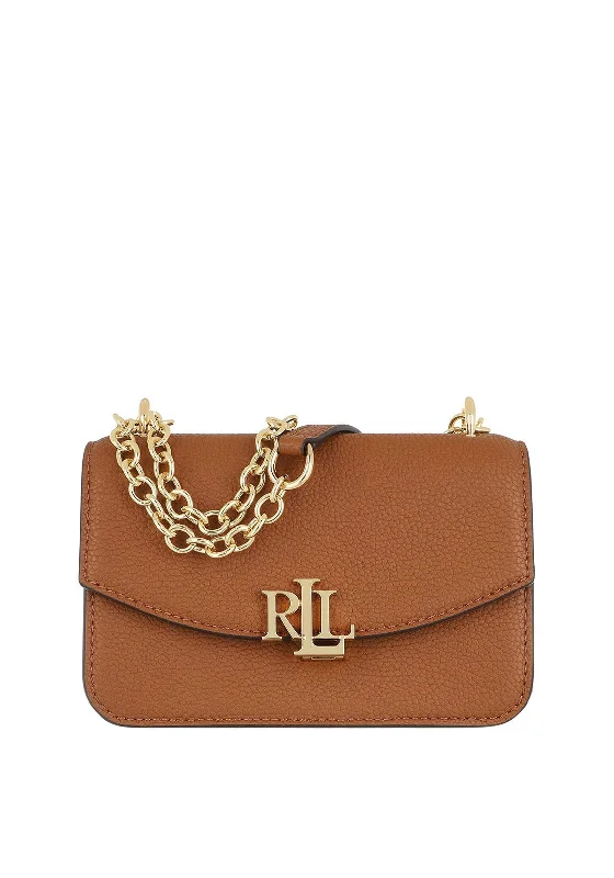 Vintage - inspired men's crossbody bag with a distressed finishRalph Lauren Madison Small Leather Crossbody Bag, Tan Vintage - inspired men's crossbody bag with a distressed finishRalph Lauren Madison Small Leather Crossbody Bag, Tan