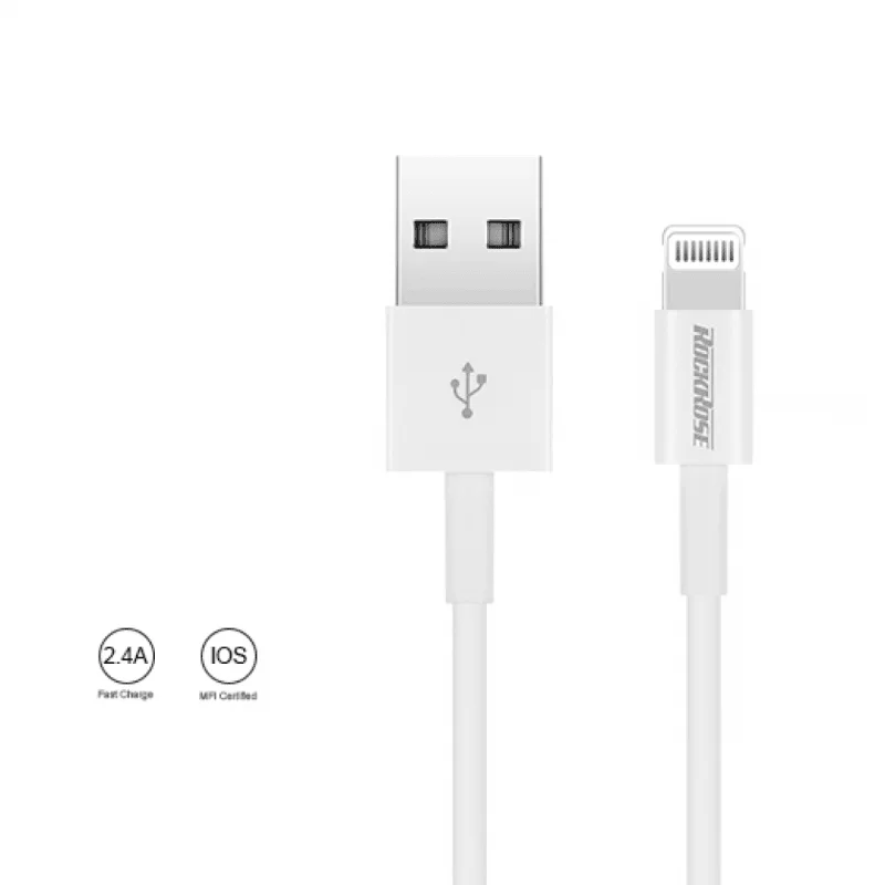 Travel bag with a built - in power bank charger for on - the - go device chargingRockrose Ivory AL 1m Lighting Cable - White Travel bag with a built - in power bank charger for on - the - go device chargingRockrose Ivory AL 1m Lighting Cable - White