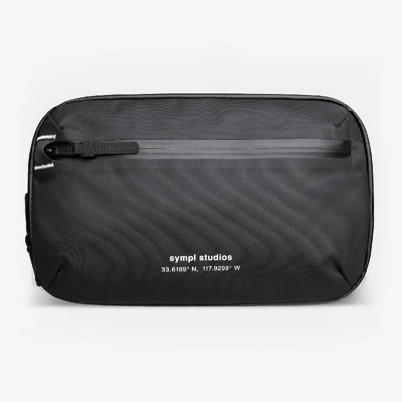 Foldable fabric travel bag for convenient storage when not in useSympl Tech Sling 5L