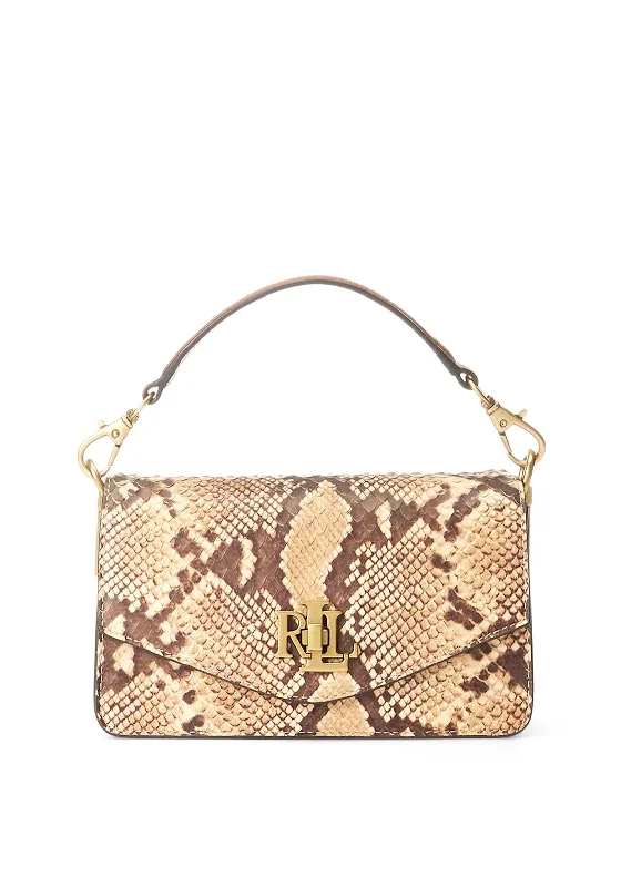 Military - style men's crossbody bag with MOLLE webbing for attachmentsRalph Lauren Tayler Faux Snake-Skin Small Crossbody Bag, Tan Military - style men's crossbody bag with MOLLE webbing for attachmentsRalph Lauren Tayler Faux Snake-Skin Small Crossbody Bag, Tan
