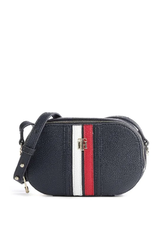RFID - blocking men's crossbody bag for security - conscious travelersTommy Hilfiger TH Element Camera Bag, Navy RFID - blocking men's crossbody bag for security - conscious travelersTommy Hilfiger TH Element Camera Bag, Navy
