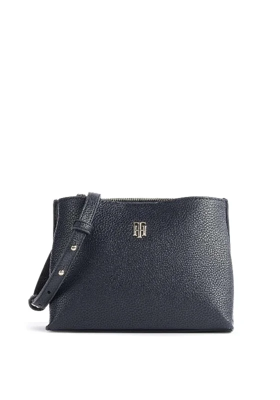 Men's crossbody bag with a built - in charging port for tech use on the goTommy Hilfiger TH Element Crossover Bag, Navy Men's crossbody bag with a built - in charging port for tech use on the goTommy Hilfiger TH Element Crossover Bag, Navy