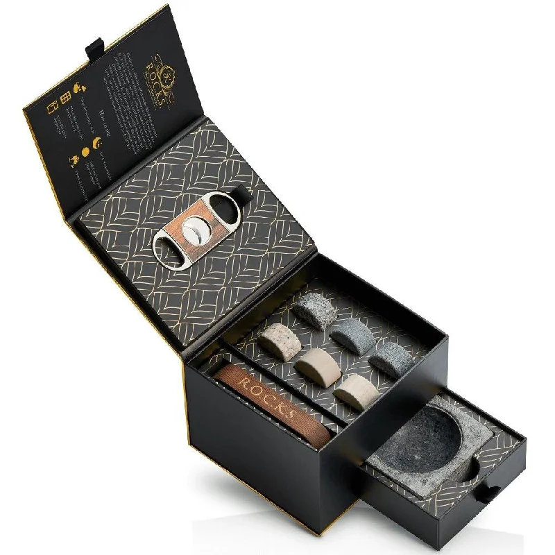 Designer - branded leather travel bag for luxury business travelersThe Rocks The Gentleman's Set - Cigar Aficionado Designer - branded leather travel bag for luxury business travelersThe Rocks The Gentleman's Set - Cigar Aficionado