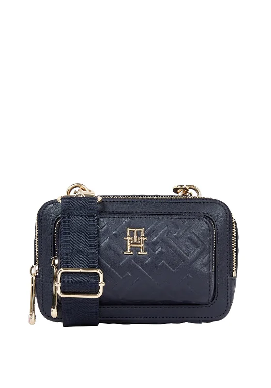 Minimalist men's crossbody bag with a single compartment for simplicityTommy Hilfiger Iconic Tommy Monogram Mini Crossbody Bag, Navy Minimalist men's crossbody bag with a single compartment for simplicityTommy Hilfiger Iconic Tommy Monogram Mini Crossbody Bag, Navy