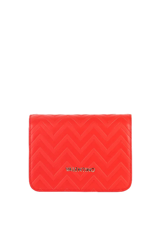 Military - style men's crossbody bag with MOLLE webbing for attachmentsValentino By Mario Fauno Embossed Crossbody Bag, Red