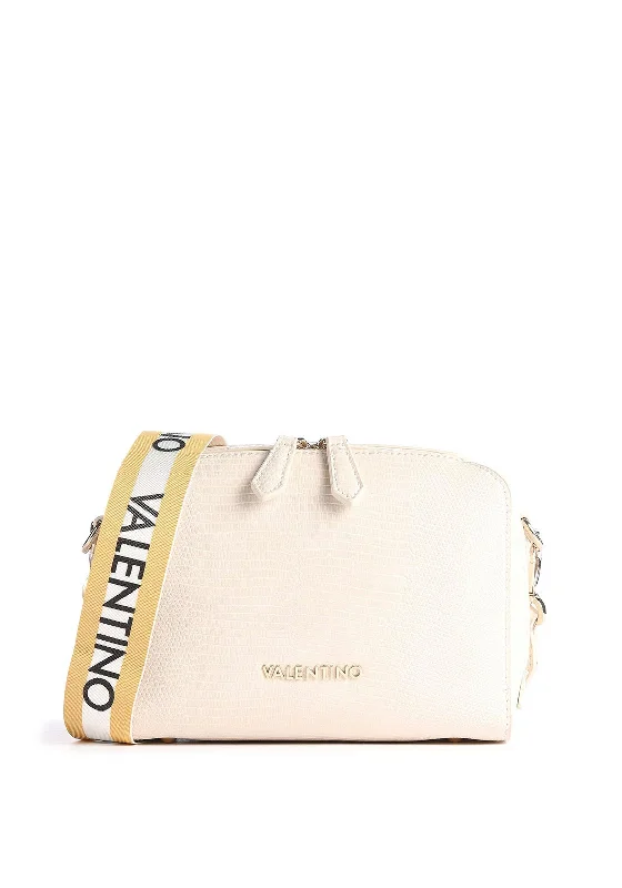 Men's crossbody bag with a water - resistant coating for rainy daysValentino By Mario Pattie Snake Print Crossbody Bag, Cream