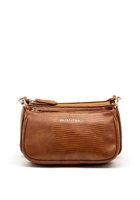 Vintage - inspired men's crossbody bag with a distressed finishValentino Cosmopolitan Front Pouch Cross Body Bag, Camel