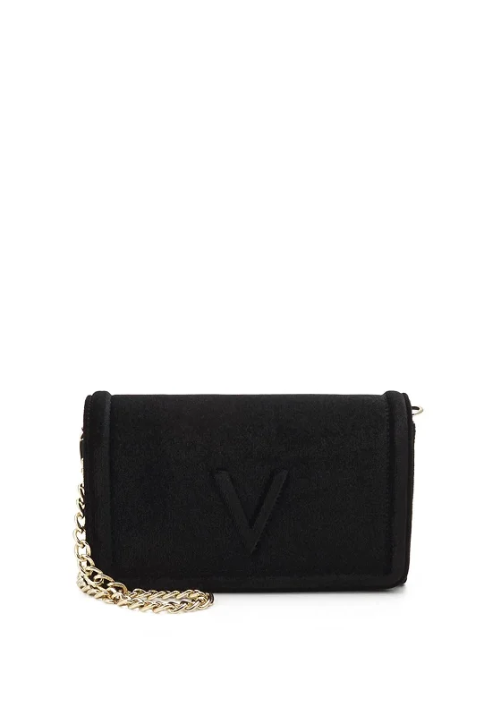 Men's leather crossbody bag with antique brass hardware for a vintage lookValentino Handbags Edamame Crossbody Bag, Black Men's leather crossbody bag with antique brass hardware for a vintage lookValentino Handbags Edamame Crossbody Bag, Black