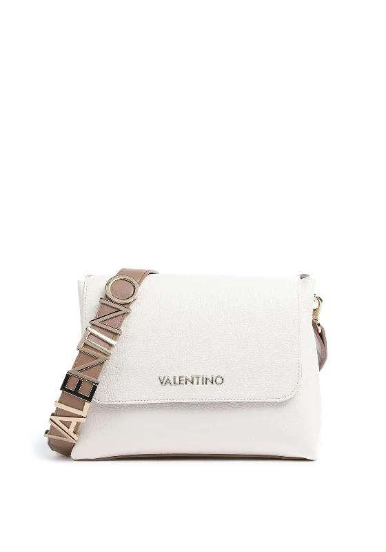 Men's crossbody bag with multiple interior pockets for organizationValentino Handbags Alexia Large Crossbody Bag, White Men's crossbody bag with multiple interior pockets for organizationValentino Handbags Alexia Large Crossbody Bag, White