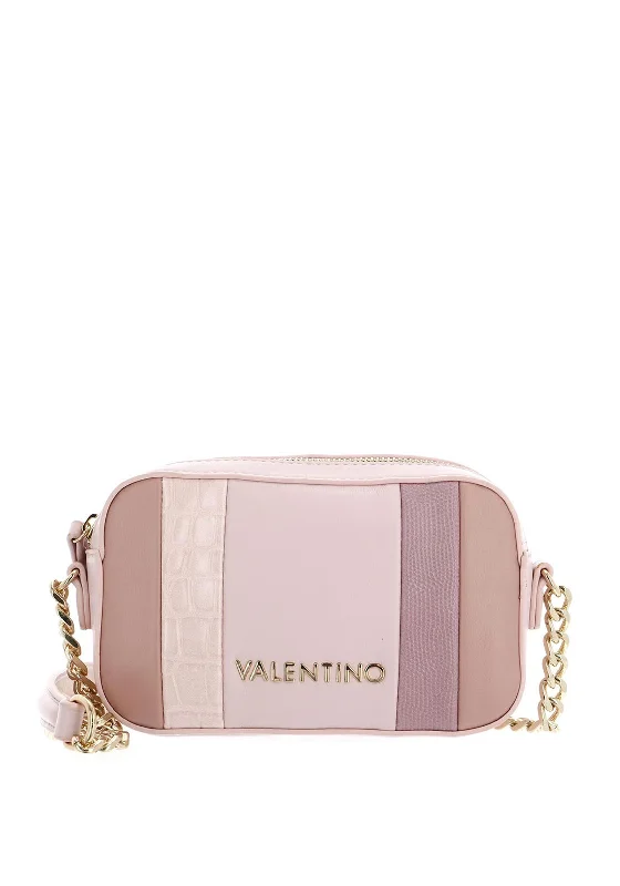 Men's leather crossbody bag with antique brass hardware for a vintage lookValentino Handbags Apple Mini Crossbody Bag, Cipria