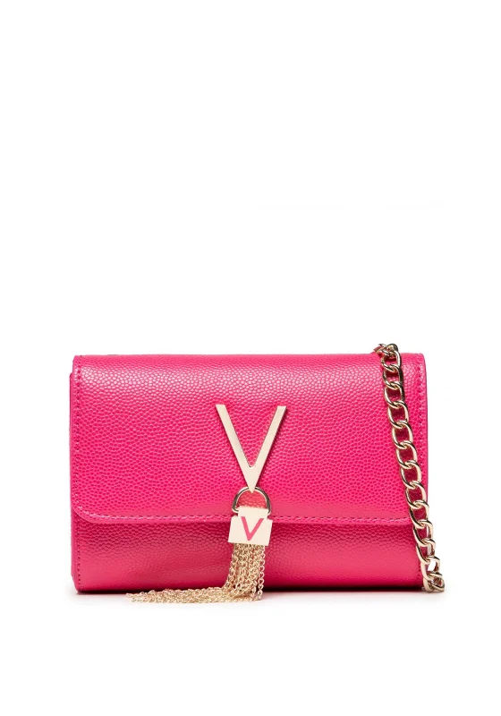 Vintage - inspired men's crossbody bag with a distressed finishValentino Handbags Divina Mini Cross Body Bags, Fuchsia Vintage - inspired men's crossbody bag with a distressed finishValentino Handbags Divina Mini Cross Body Bags, Fuchsia