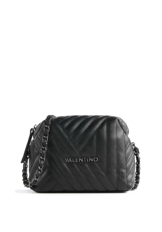 Men's crossbody bag with a built - in charging port for tech use on the goValentino Handbags Signoria Small Quilted Crossbody Bag, Black