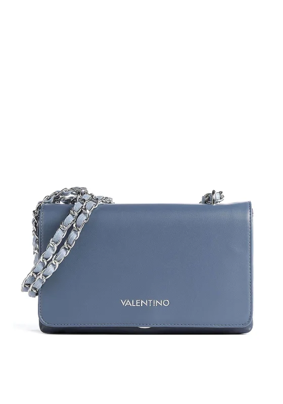 Designer men's crossbody bag with a unique pattern or logoValentino Handbags Klenia Crossbody Bag, Blue Designer men's crossbody bag with a unique pattern or logoValentino Handbags Klenia Crossbody Bag, Blue