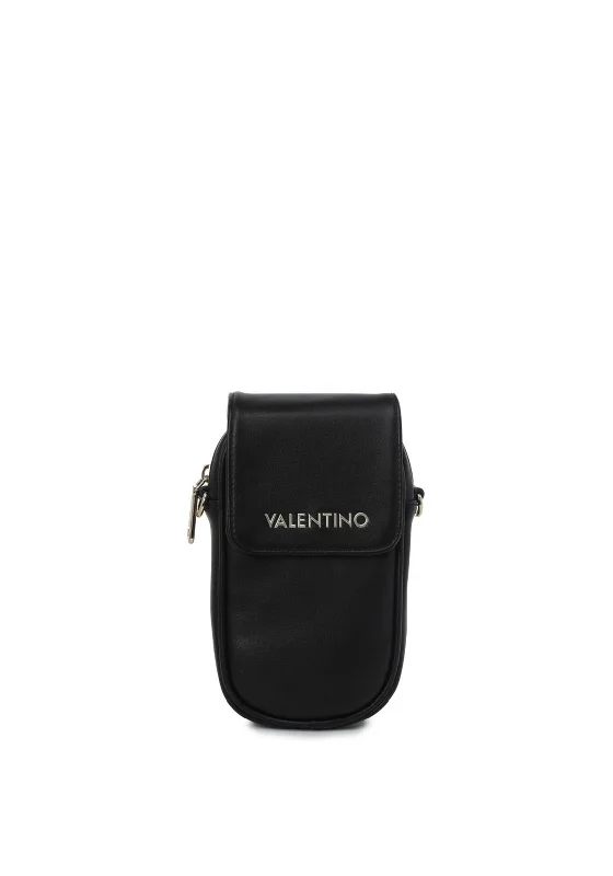 Men's crossbody bag with a built - in charging port for tech use on the goValentino Handbags Goulash Phone Holder Crossbody, Black