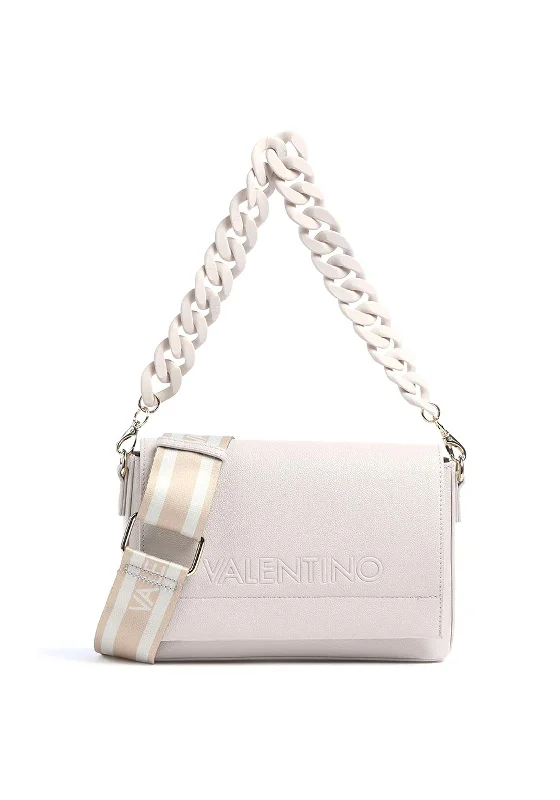 Men's crossbody bag with a water - resistant coating for rainy daysValentino Medium Logo Crossbody Bag, Ecru Men's crossbody bag with a water - resistant coating for rainy daysValentino Medium Logo Crossbody Bag, Ecru