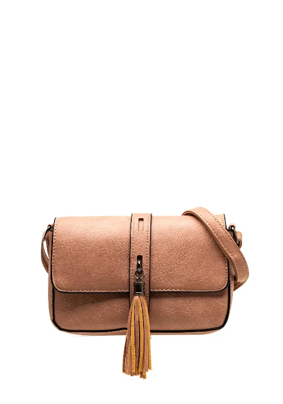 Men's crossbody bag with multiple interior pockets for organizationZen Collection Crossbody Bag, Pink Men's crossbody bag with multiple interior pockets for organizationZen Collection Crossbody Bag, Pink
