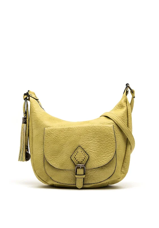 Men's crossbody bag with a hidden anti - theft pocketZen Collection Buckle Pouch Crossbody Bag, Green
