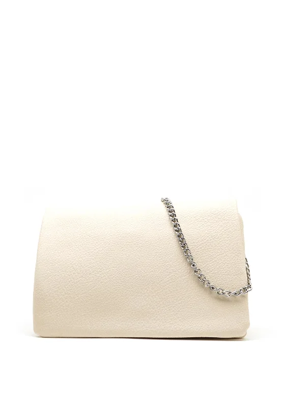 Convertible men's crossbody bag that can be worn as a shoulder bagZen Collection Chain Strap Small Crossbody Bag, Beige