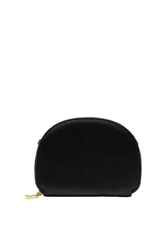 Vintage - inspired men's crossbody bag with a distressed finishZen Collection Double Zip Small Crossbody Bag, Black Vintage - inspired men's crossbody bag with a distressed finishZen Collection Double Zip Small Crossbody Bag, Black