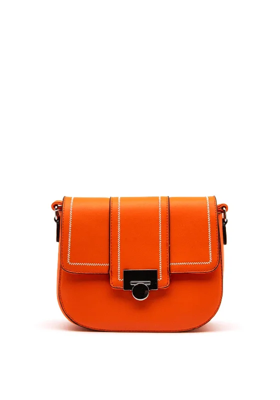 Men's crossbody bag with a hidden anti - theft pocketZen Collection Flap Small Crossbody Bag, Orange Men's crossbody bag with a hidden anti - theft pocketZen Collection Flap Small Crossbody Bag, Orange
