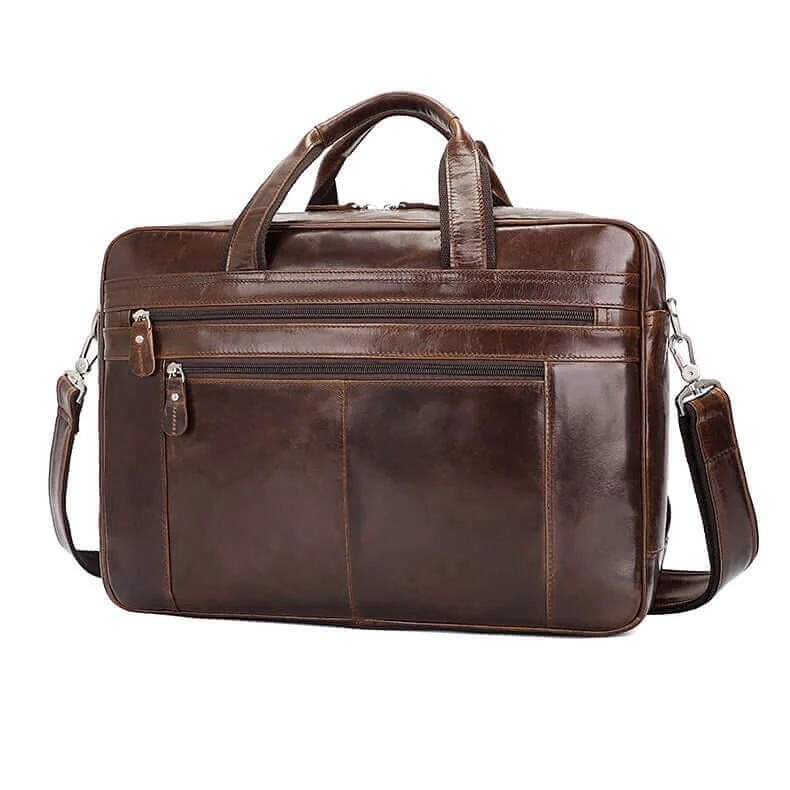 Durable briefcases for heavy-duty useLeather 17-Inch Laptop Bag for Business and Travel Durable briefcases for heavy-duty useLeather 17-Inch Laptop Bag for Business and Travel