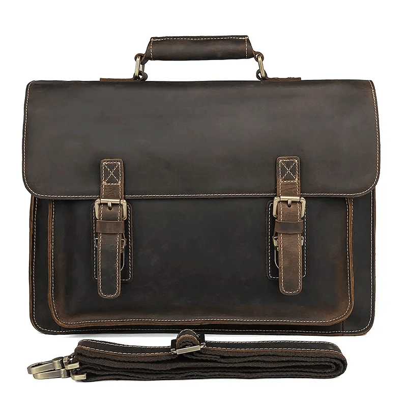 Stylish briefcases for modern professionalsVintage Crazy Horse Leather Handbag | 14-Inch Laptop Bag Stylish briefcases for modern professionalsVintage Crazy Horse Leather Handbag | 14-Inch Laptop Bag