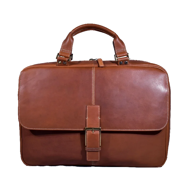 Customizable briefcases with monogramming optionsBryant Leather Analyst Bag 2024