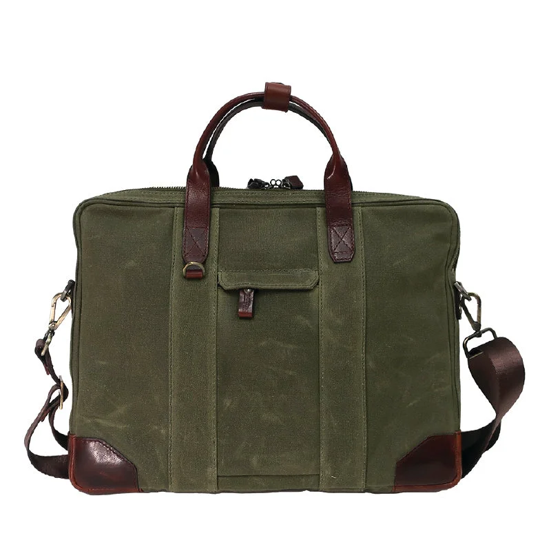 Foldable briefcases for easy storageSloan Waxed Canvas and Pull-up Leather Slim Laptop Briefcase Foldable briefcases for easy storageSloan Waxed Canvas and Pull-up Leather Slim Laptop Briefcase